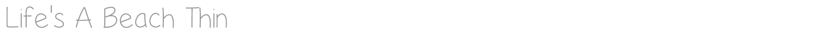 Lifes A Beach font preview